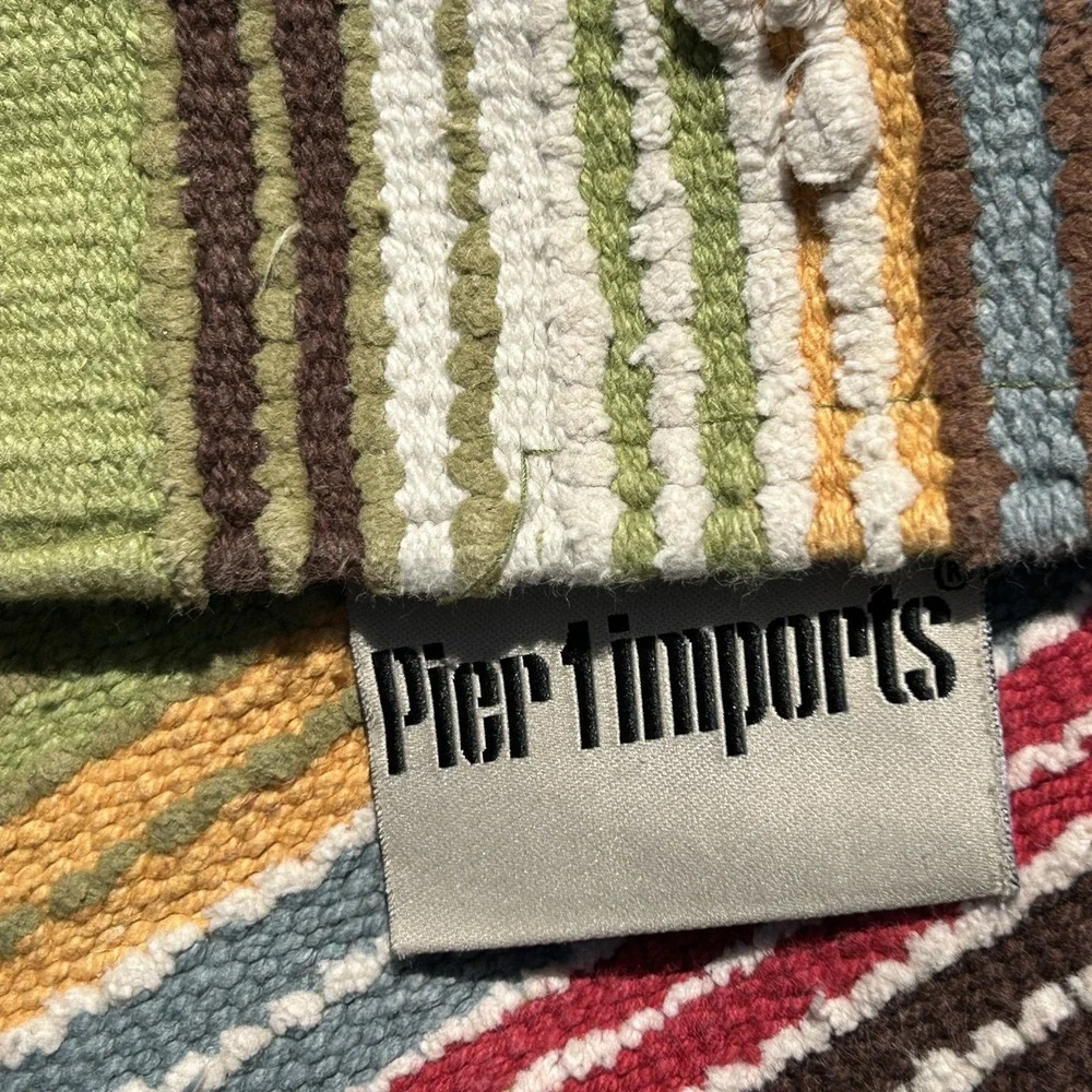 Pier 1 Imports Multicolor Striped Rug‎ 33